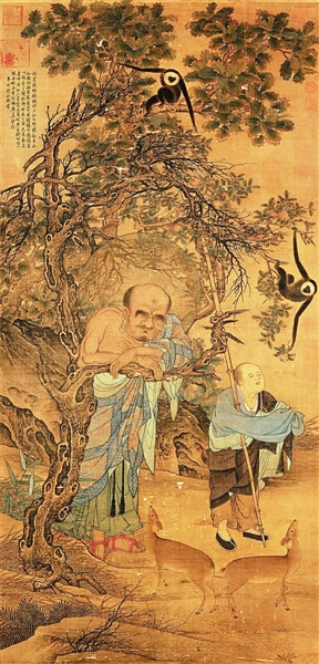 灵猴献瑞:古书画中的猴趣