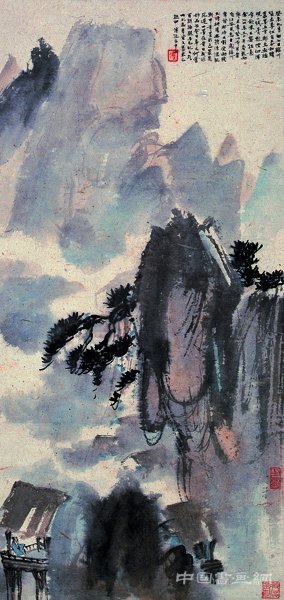 4傅抱石《以季登墨试山水》(1943).jpg 往往醉后——傅抱石作品