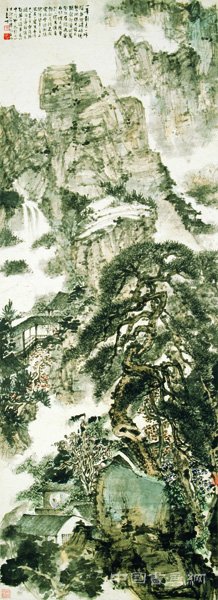 1傅抱石《仿石涛山水图》.jpg 往往醉后——傅抱石作品