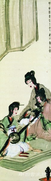 6傅抱石《抚阮图》(1944).jpg 往往醉后——傅抱石作品