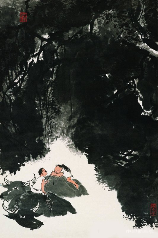 榕树水牛