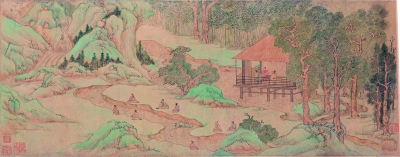 兰亭修禊图(国画) 27×146厘米 明 文徵明